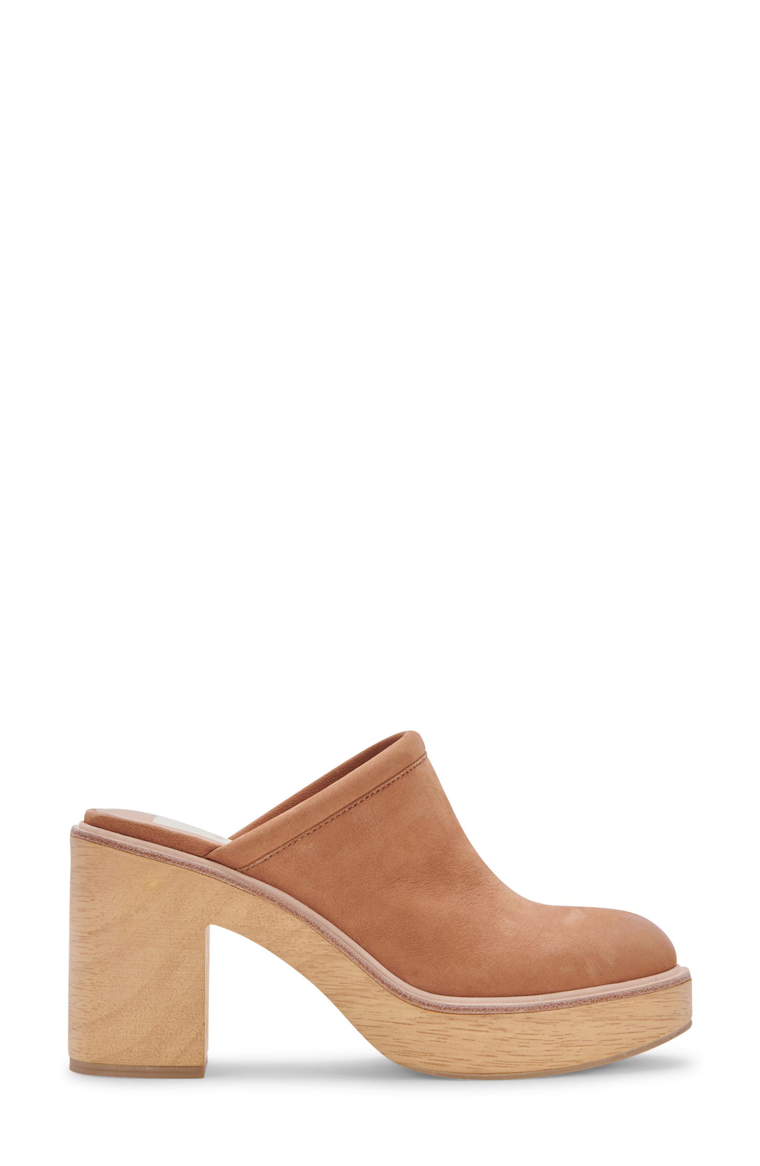 Camdin Clog, Alternate, color, PRALINE NUBUCK