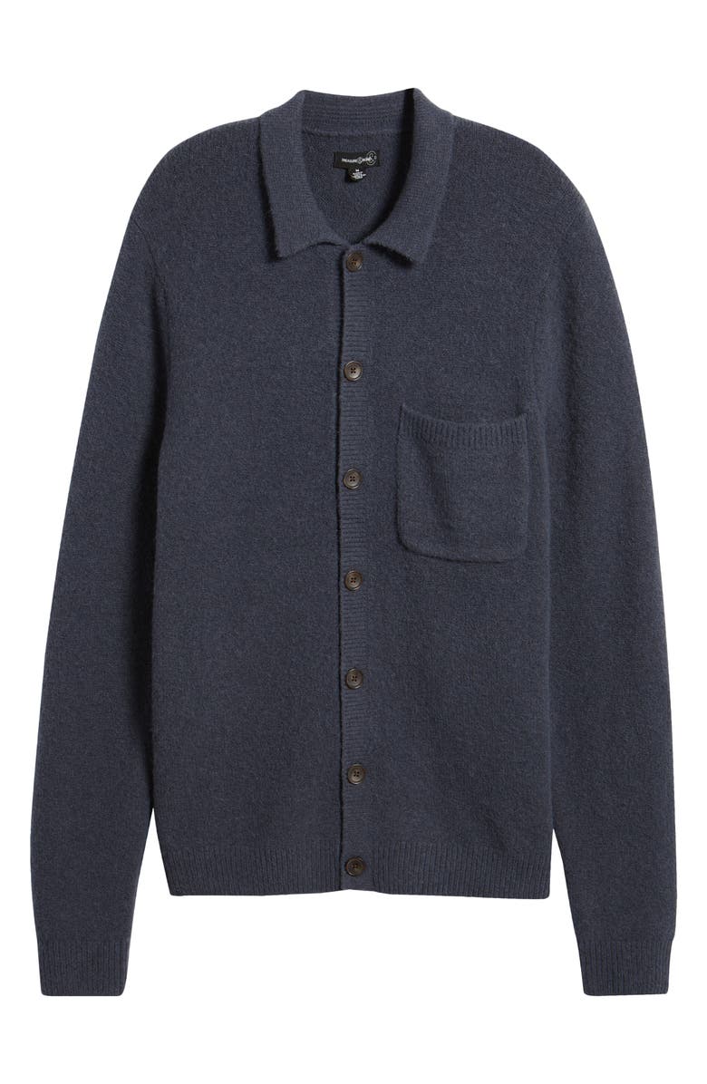 Treasure & Bond Full Button Cardigan, Alternate, color, Navy India Ink