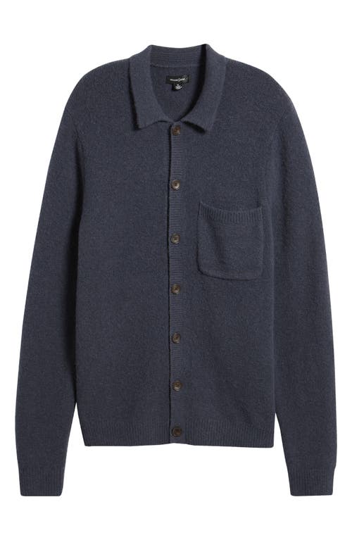 Treasure & Bond Full Button Cardigan In Navy India Ink