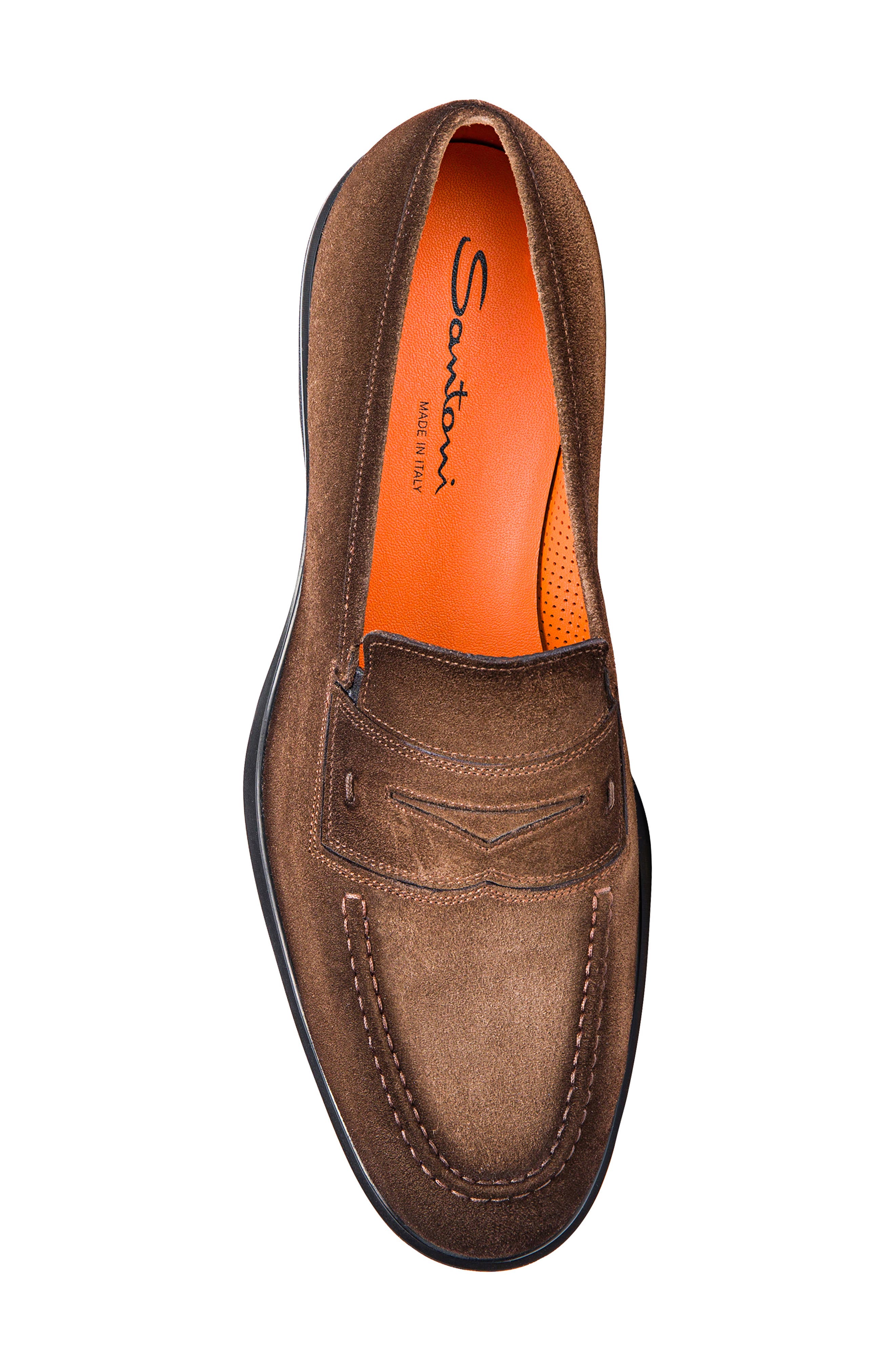 Santoni Easy Penny Loafer, Alternate, color, Brown-S50