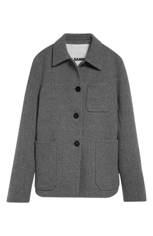 Jil Sander Double Face Wool Felt Shirt Jacket