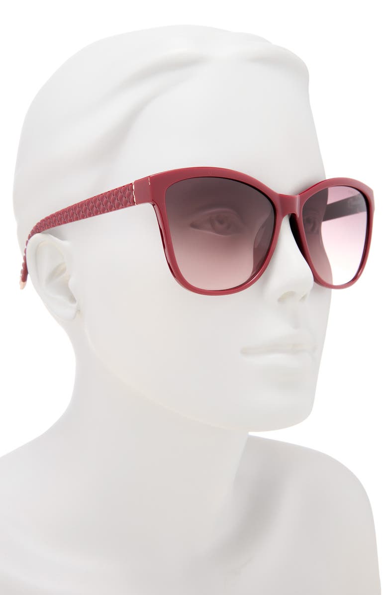 Vince Camuto 57mm Cat Eye Sunglasses, Alternate, color, Red