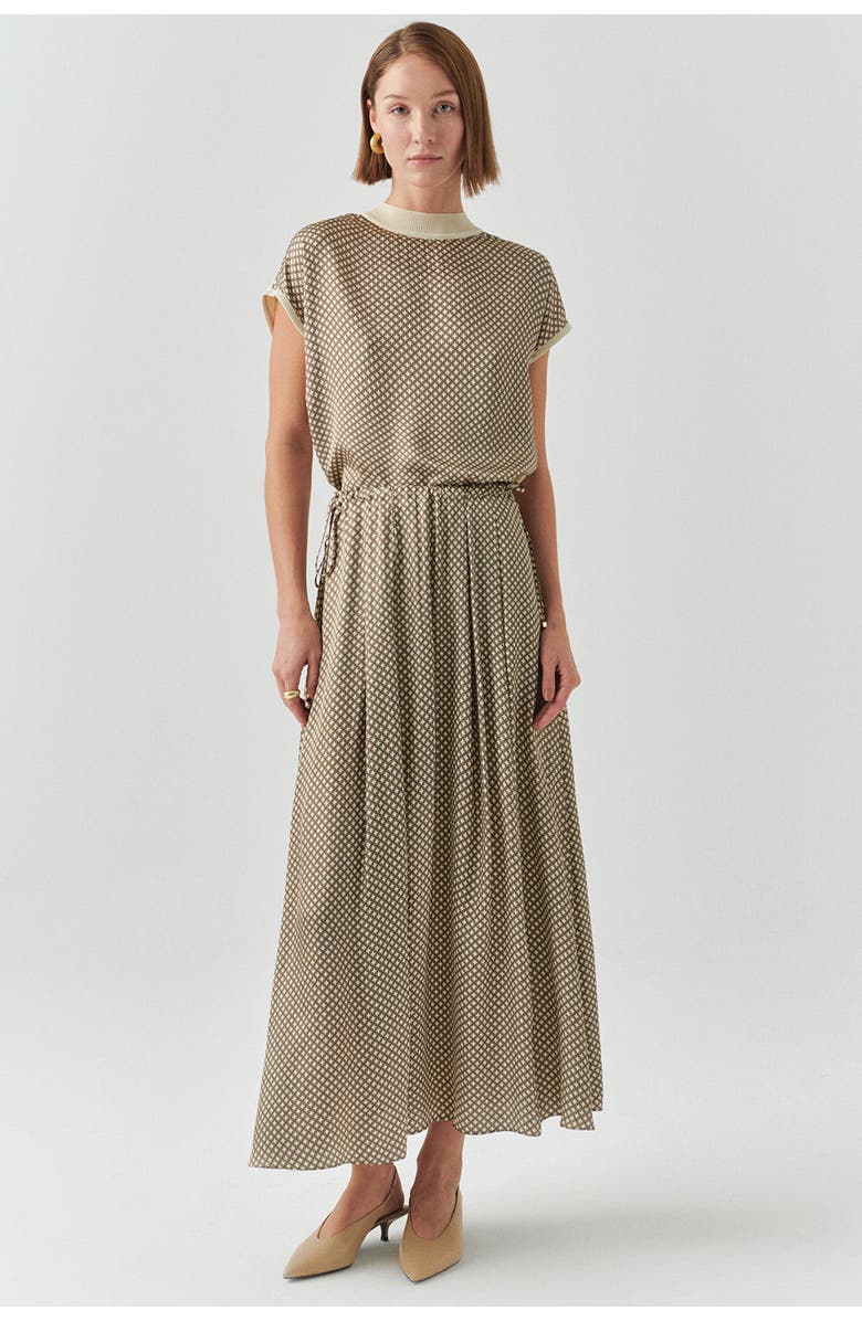 Exquise Dalia Midi Skirt, Alternate, color, Beige