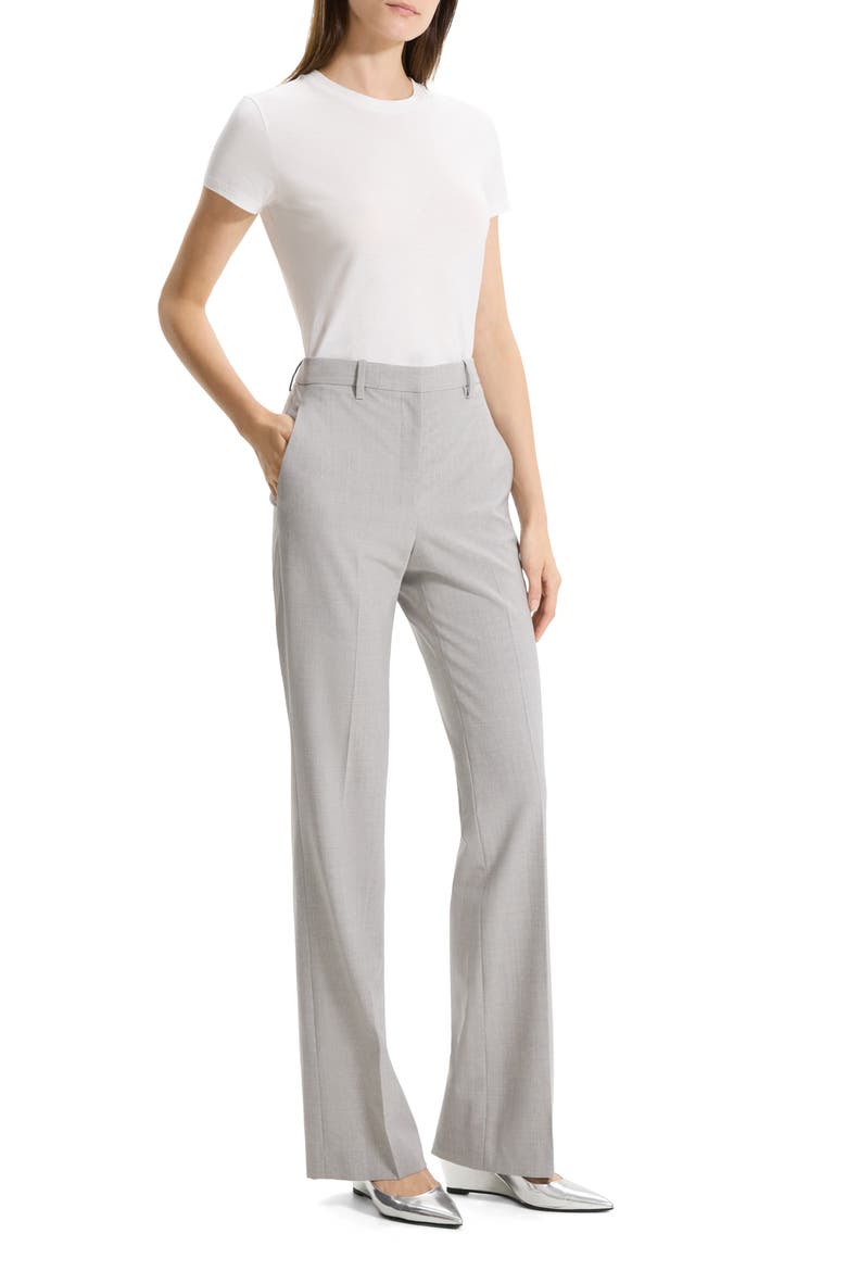 Stretch Wool Trousers, Alternate, color, CINDER MELANGE - PFA