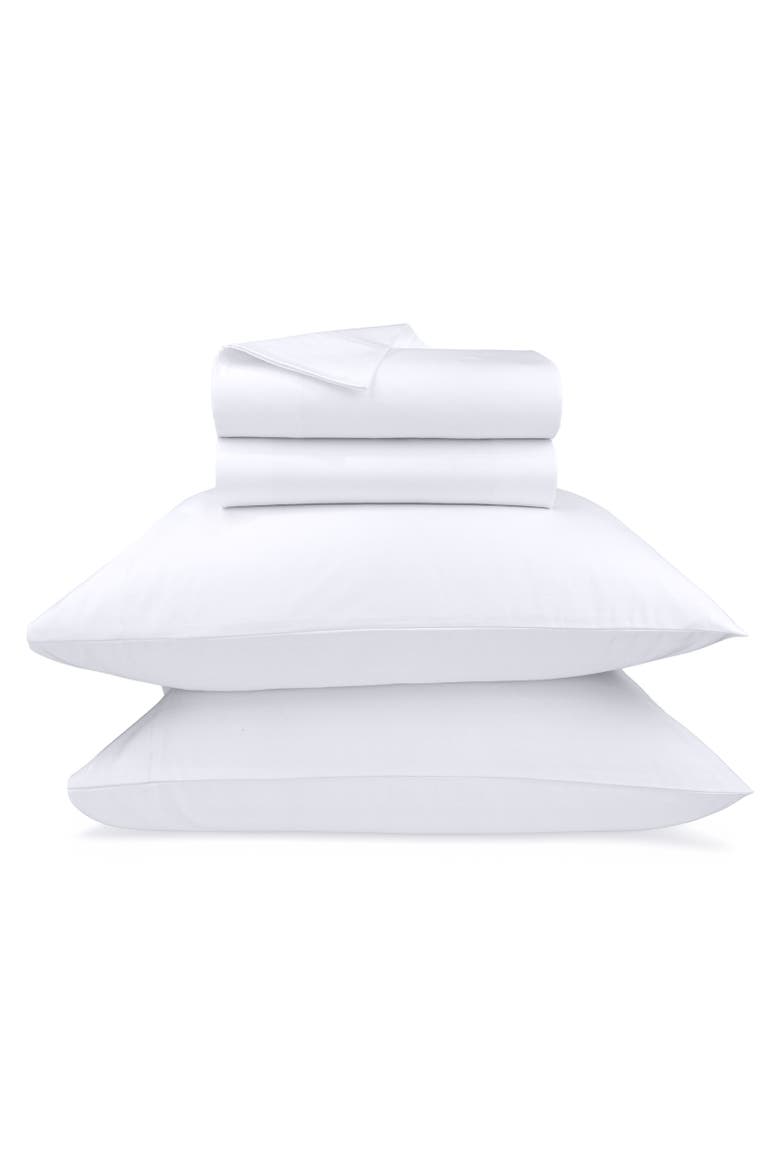 Grand Indulgence 1000 Thread Count 100% Cotton Sateen Sheet Set, Main, color, Bright White