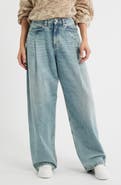 BOSS High Waist Slouchy Pleated Jeans