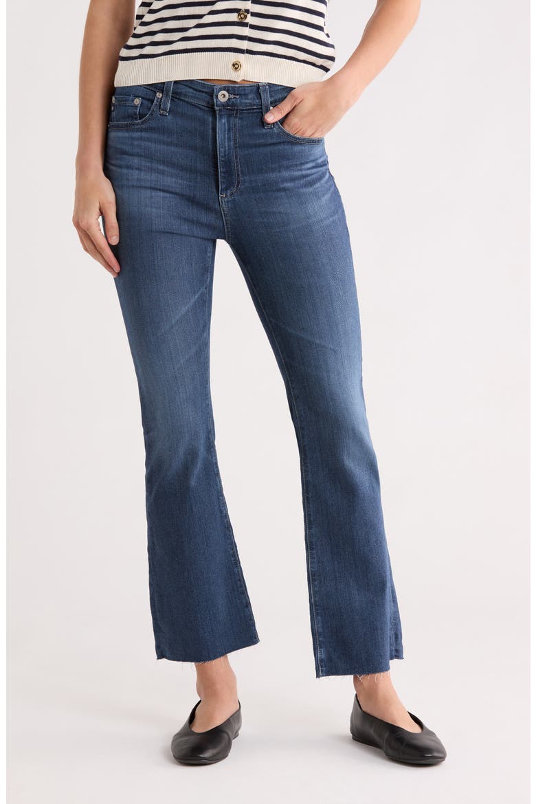 Farrah Mid Rise Crop Bootcut Jeans, Main, color, BAY BOUND