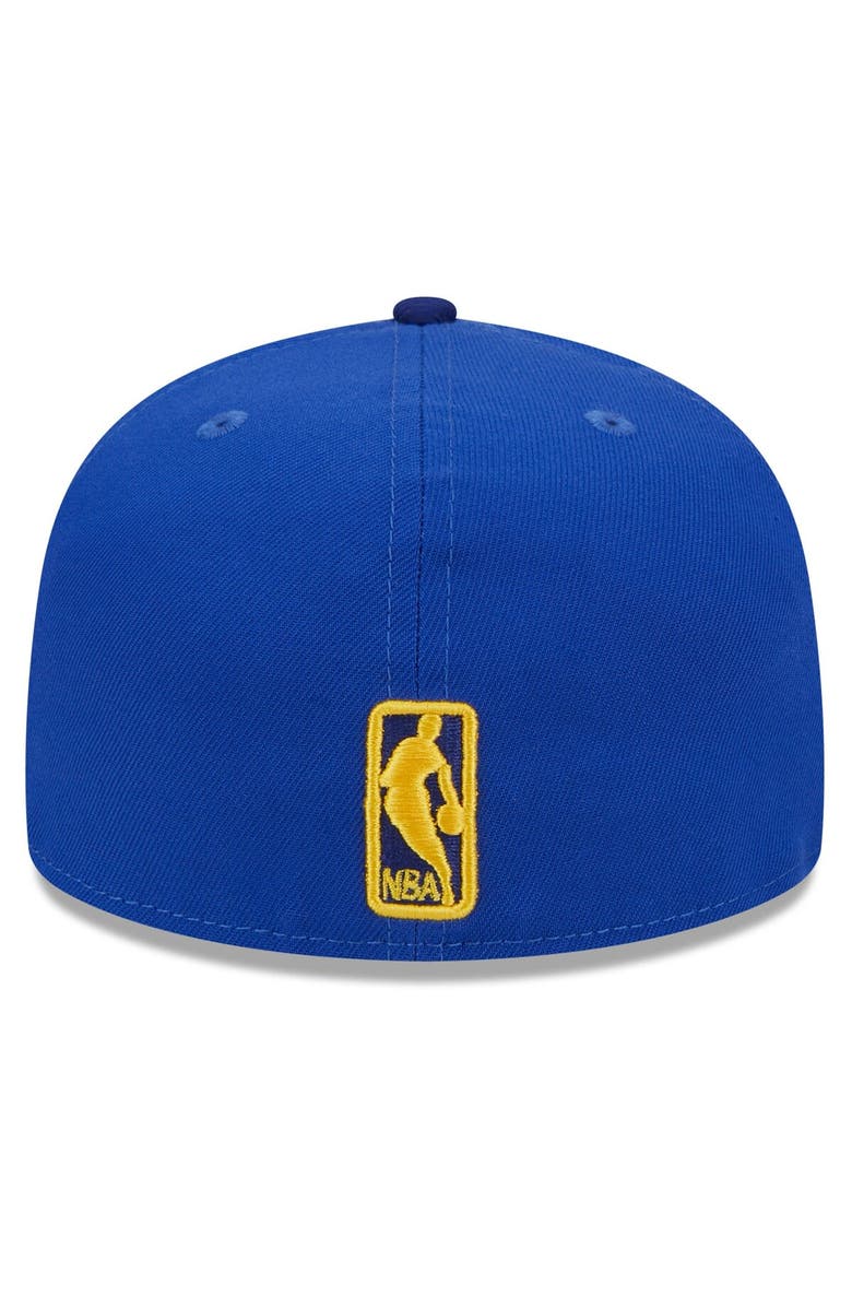 New Era Men's New Era Royal Golden State Warriors Rally Drive Checkerboard 59FIFTY Crown Fitted Hat, Alternate, color, Royal