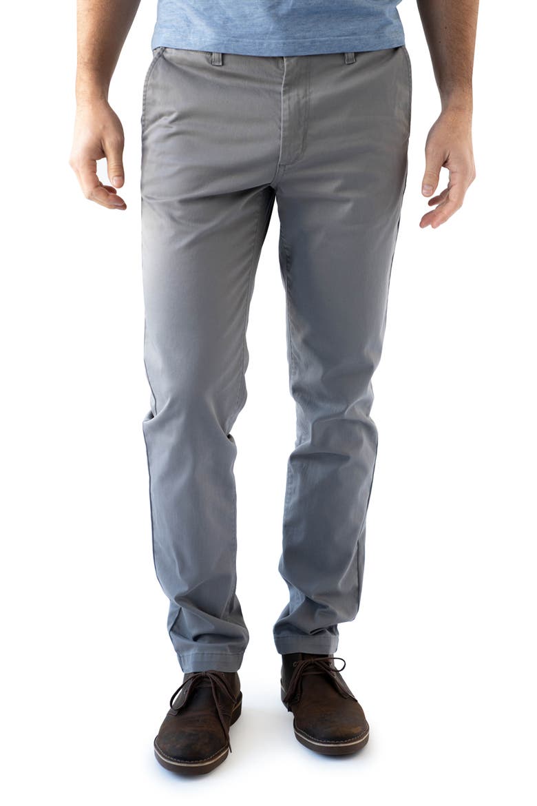 Slim Fit Stretch Sateen Chino Pants, Main, color, CHIMNEY ROCK