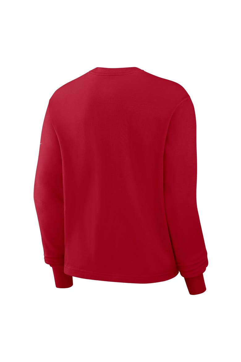 Women's Nike Scarlet San Francisco 49ers Boxy Long Sleeve T-Shirt, Alternate, color, Scarlet