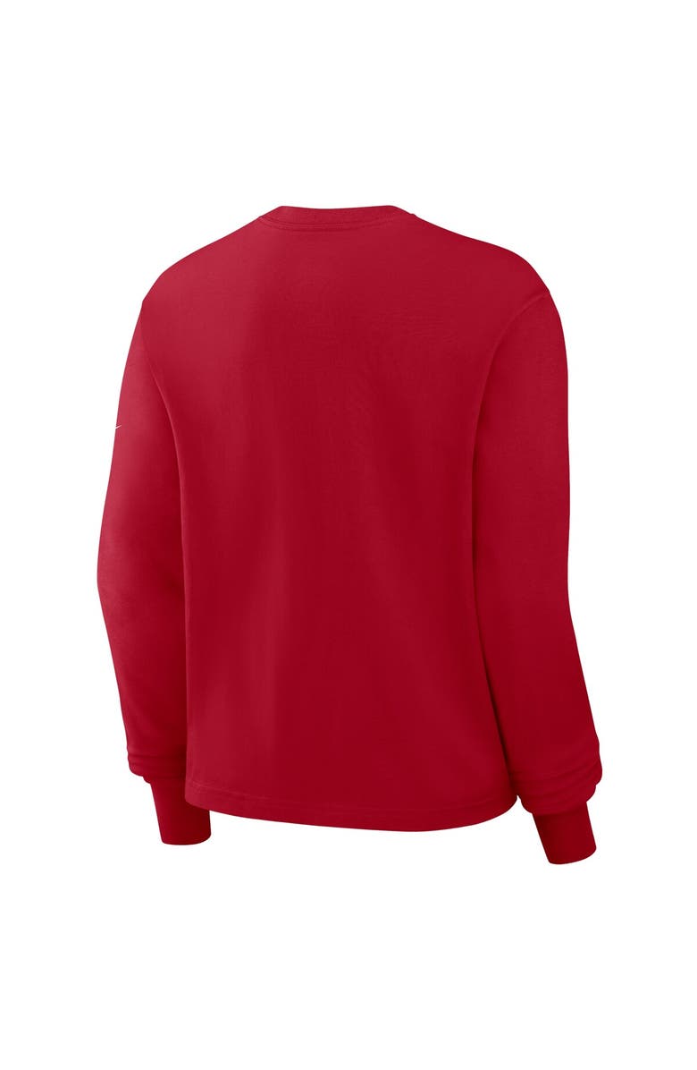 Nike Women's Nike Scarlet San Francisco 49ers Boxy Long Sleeve T-Shirt, Alternate, color, Scarlet