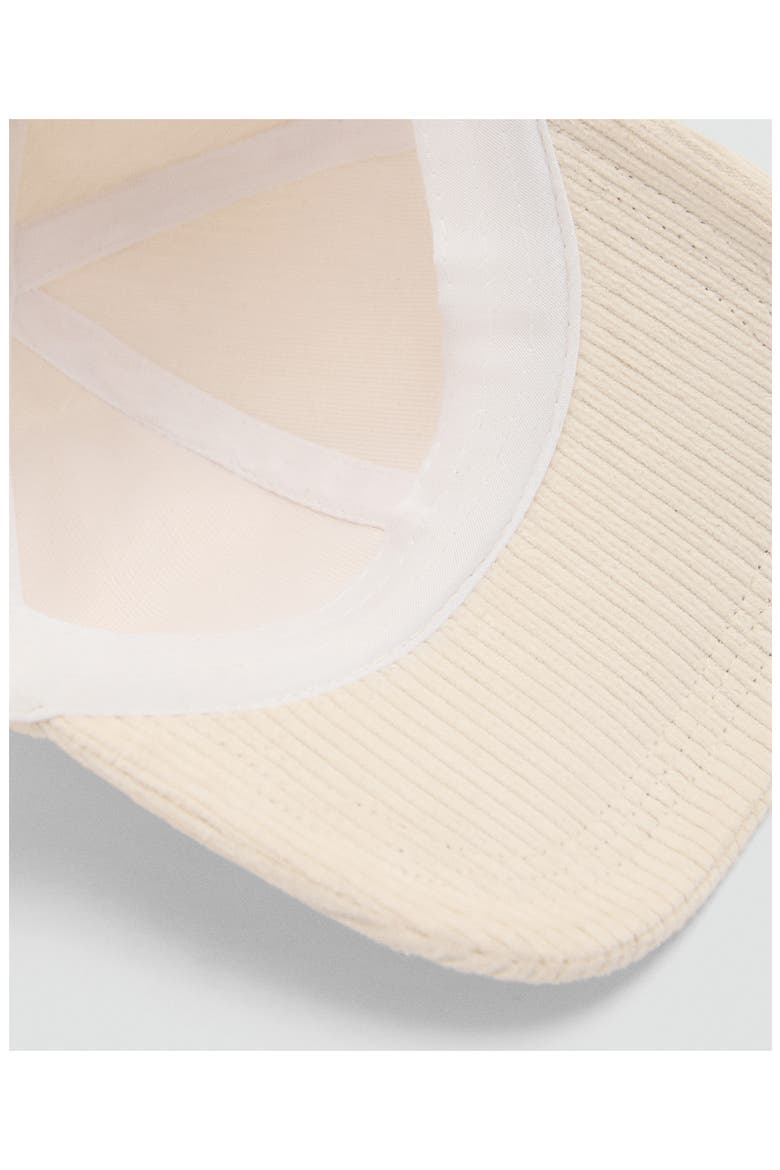 Corduroy Baseball Cap, Alternate, color, OFF WHITE
