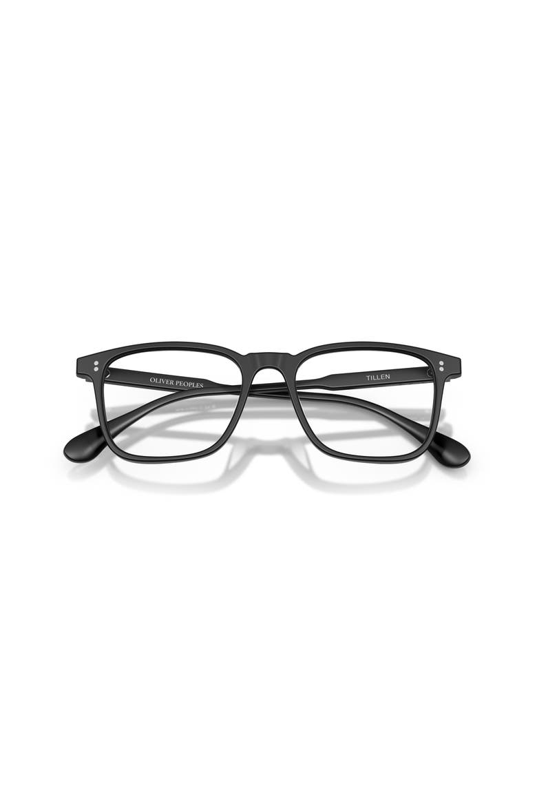 53mm Square optical glasses, Alternate, color, Black