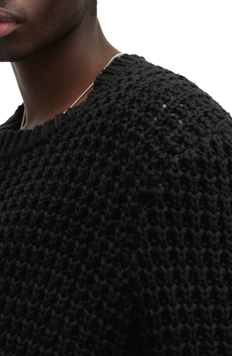 AllSaints Illund Texture Stitch Sweater, Alternate, color, 