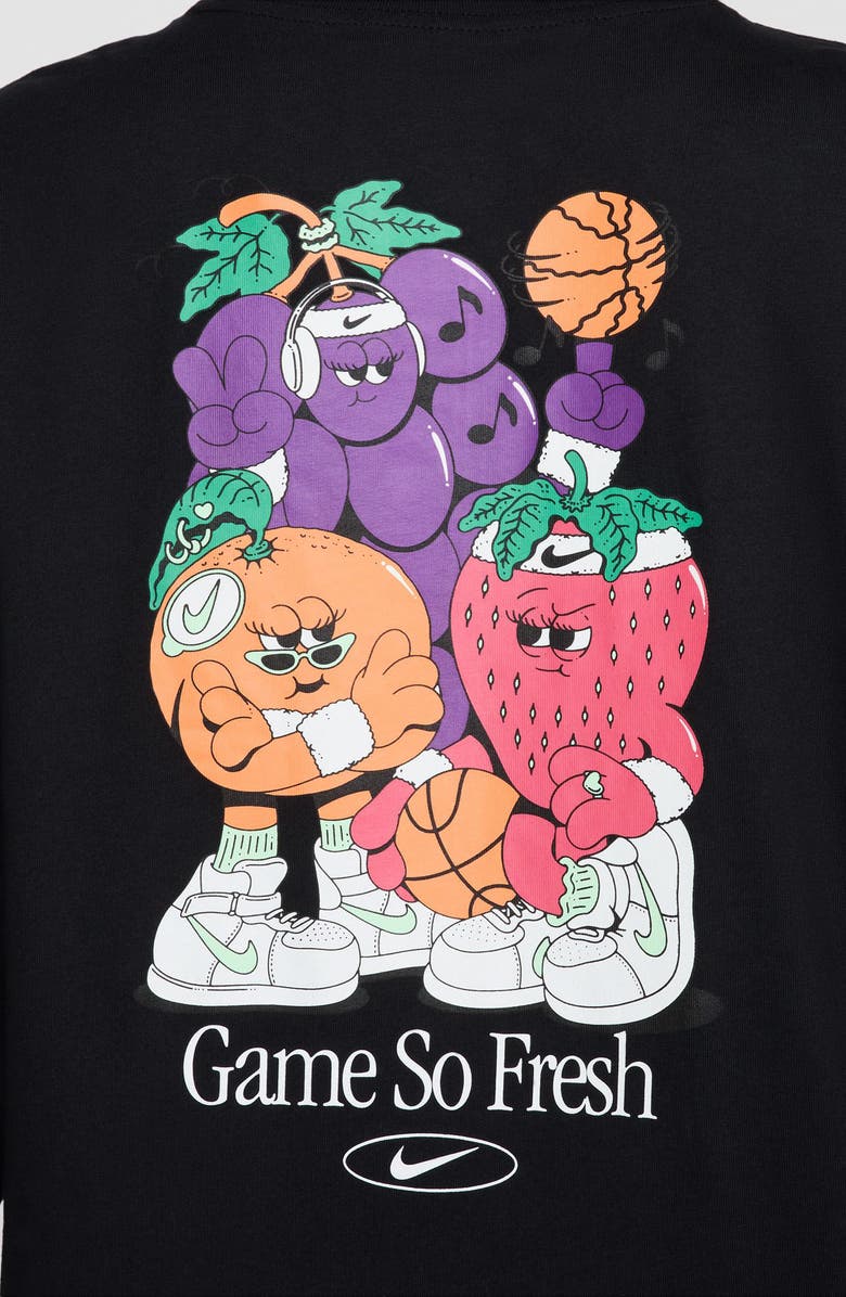 Nike Sportswear Long Sleeve Graphic T-Shirt, Alternate, color, Black