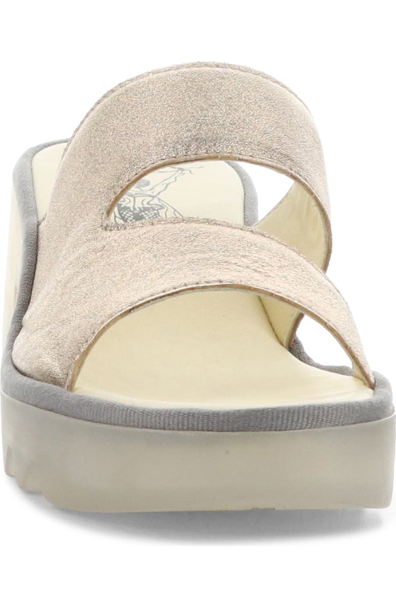 Fly London Tech Platform Sandal, Alternate, color, Sahara Laminato