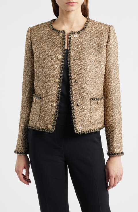 The Ramy Metallic Tweed Jacket