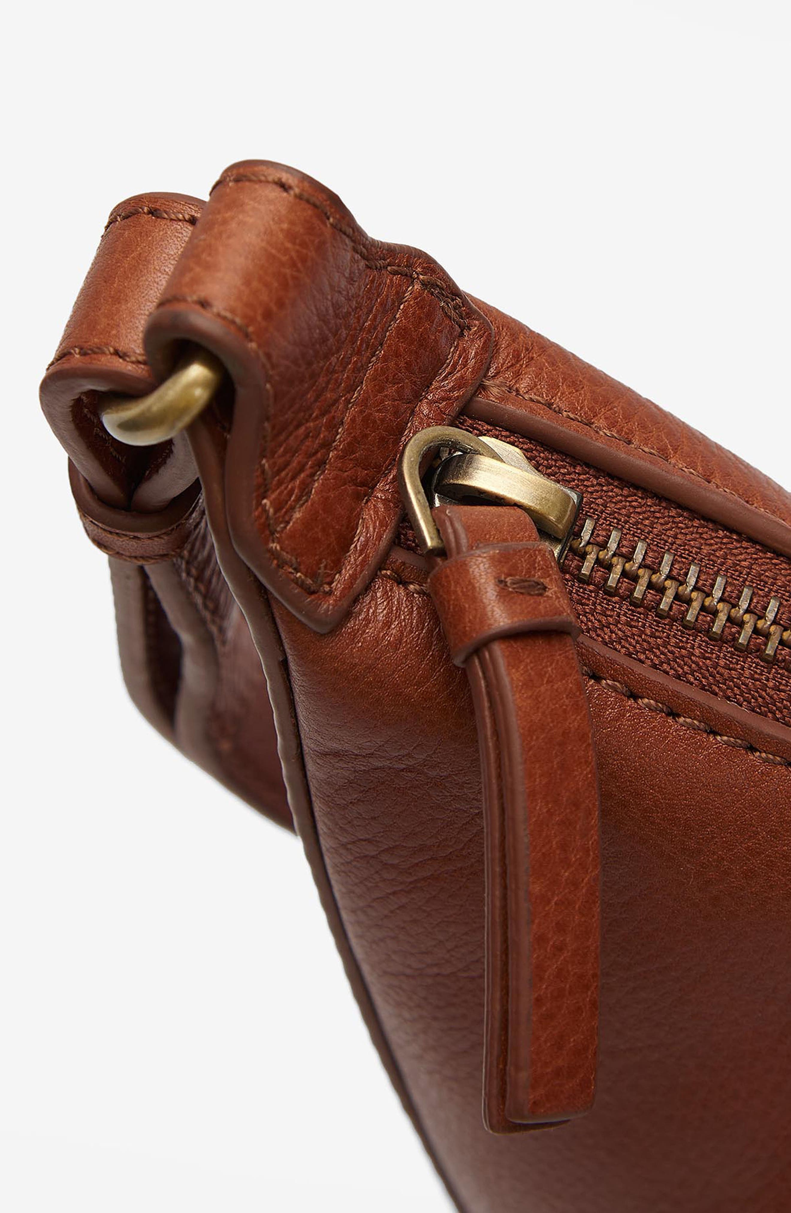 Barbour Laire Leather Sling Bag, Alternate, color, Brown