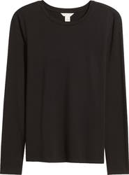 Caslon® Crewneck Long Sleeve T-Shirt