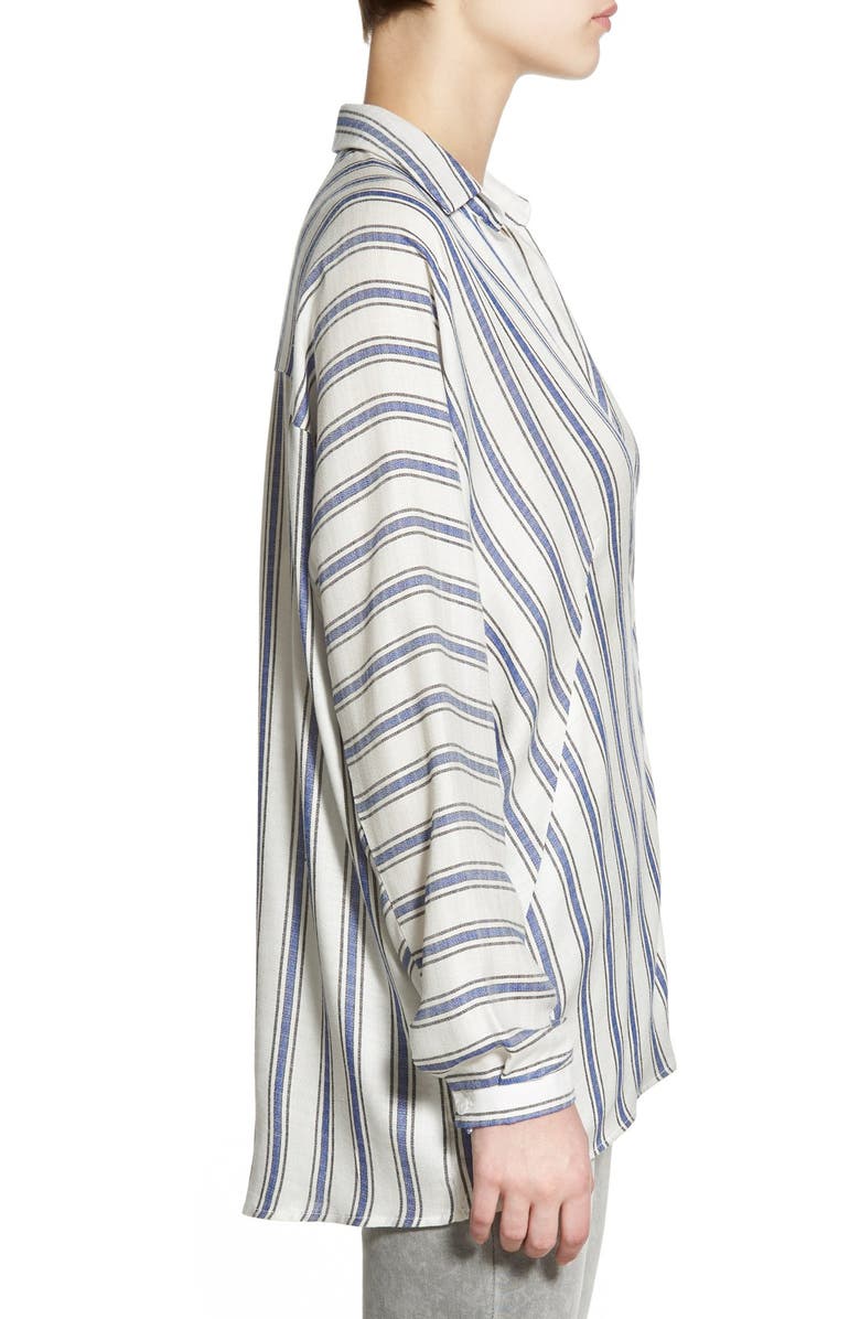 All in Favor Stripe Back Button Shirt, Alternate, color,