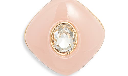 Nordstrom Domed Resin & Crystal Pendant Necklace