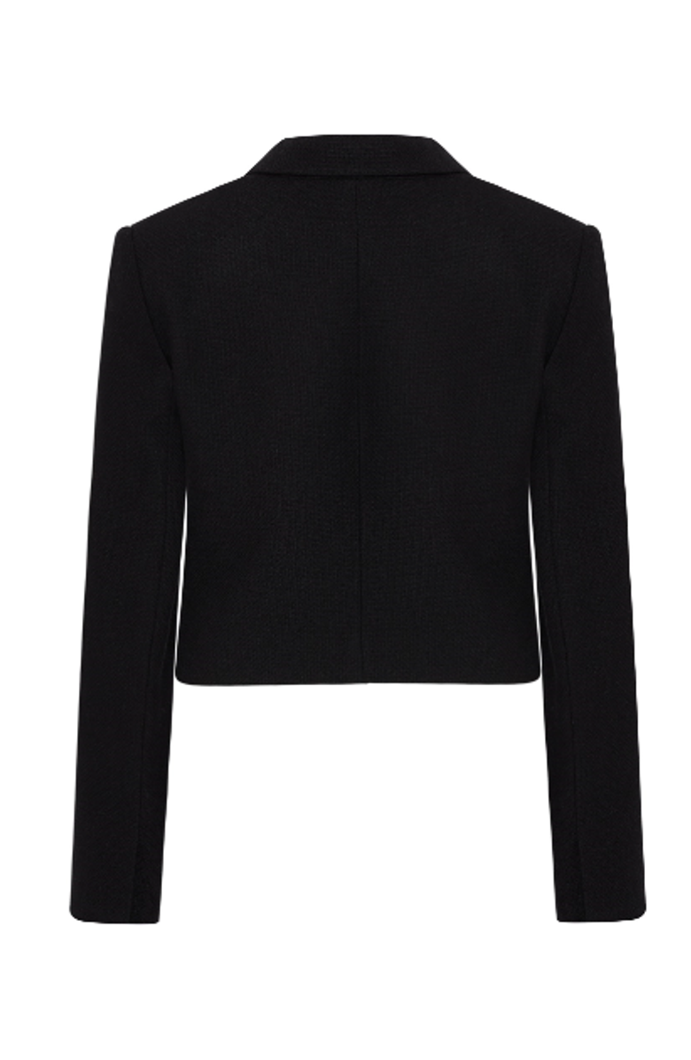 Labeca London Tara Wool Crop Jacket, Alternate, color, Black
