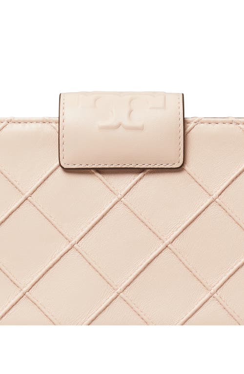 Tory Burch Mini Fleming Soft Quilted Leather Wallet On A Chain