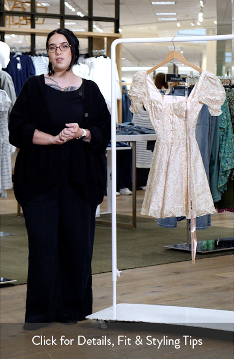 Melita Corset Cocktail Minidress, sales video thumbnail