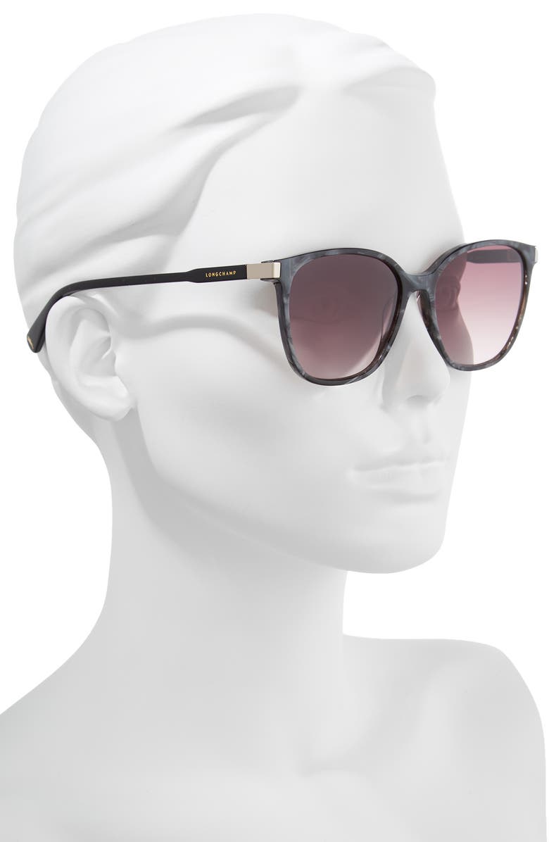 Longchamp 54mm Square Sunglasses, Alternate, color,