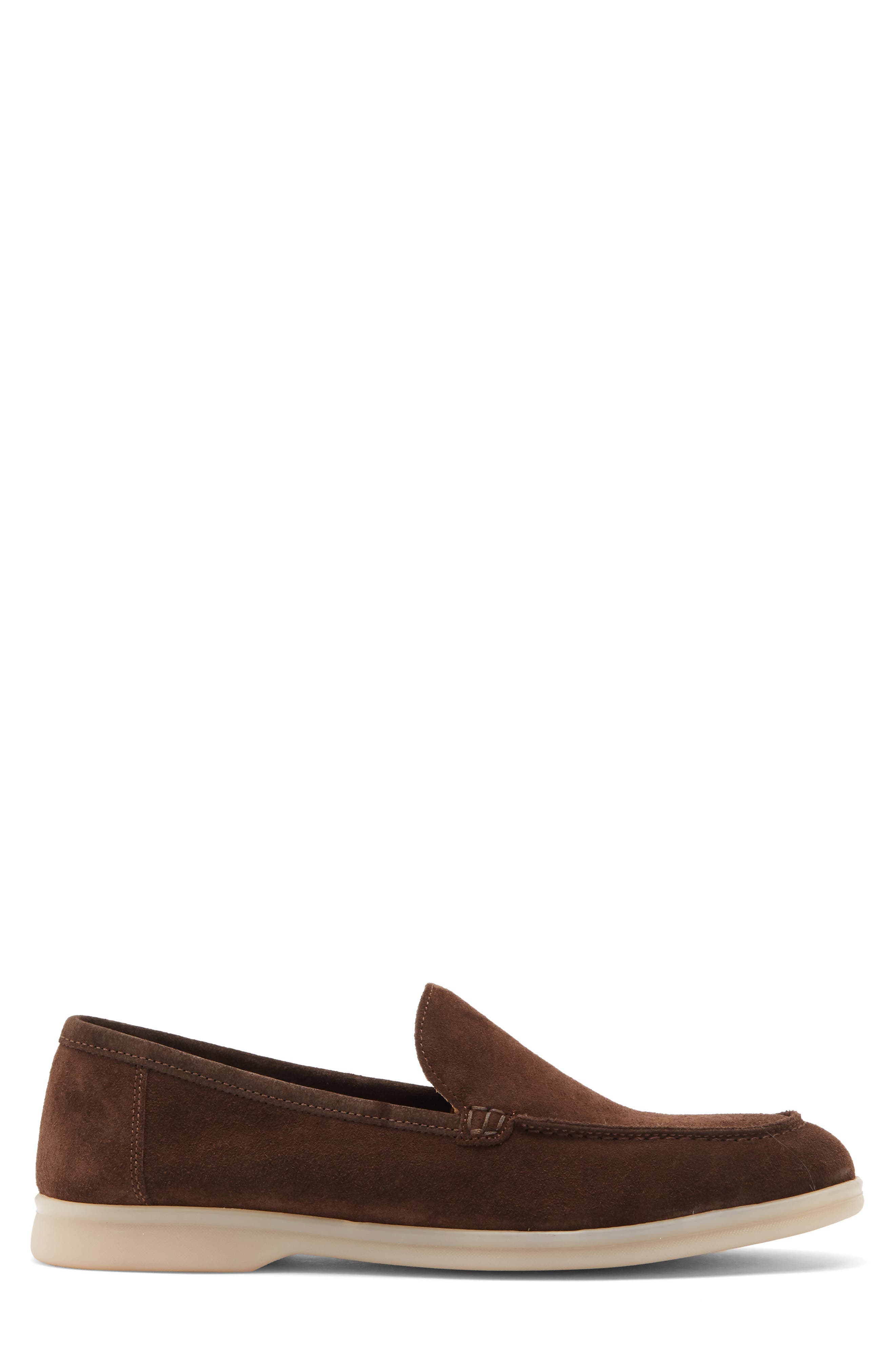 Primo Leather Loafer, Alternate, color, BROWN SUEDE