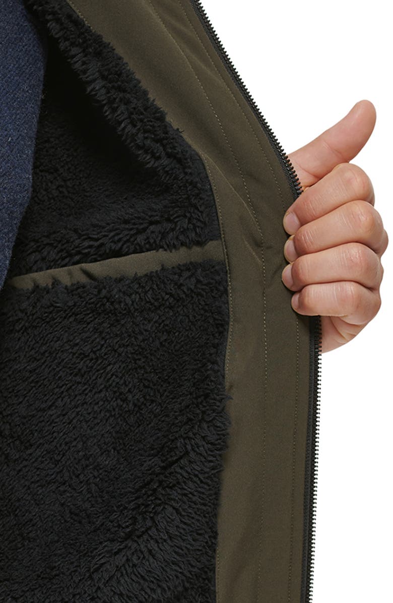 Dockers<sup>®</sup> Softshell Faux Shearling Lined Hoodie, Alternate, color,