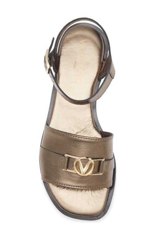 Valentino By Mario Valentino Cecilia Vlogo Sandal In Gold
