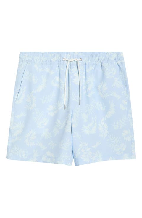 7-Inch Seersucker Swim Trunks