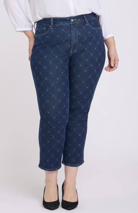 Marilyn Ankle Jeans (Marian Annabella Print) (Plus)