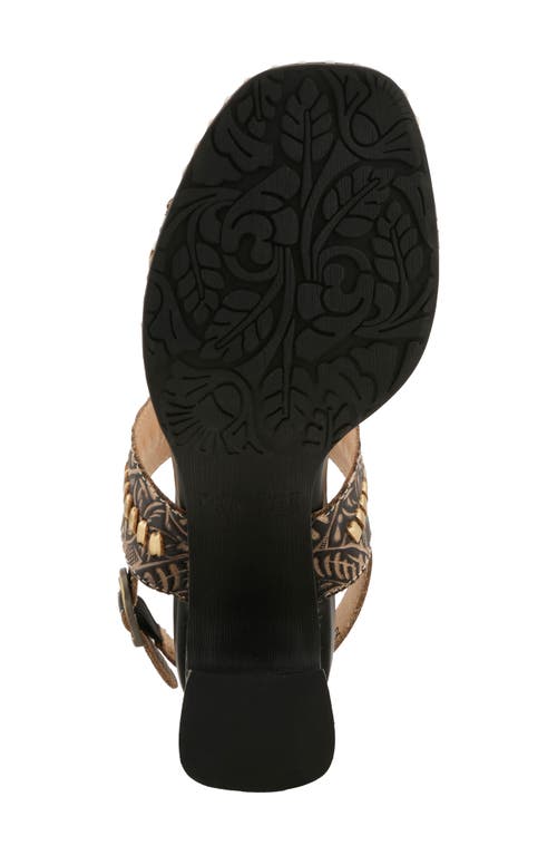 L'artiste By Spring Step Starstud Slingback Sandal In Black Multi