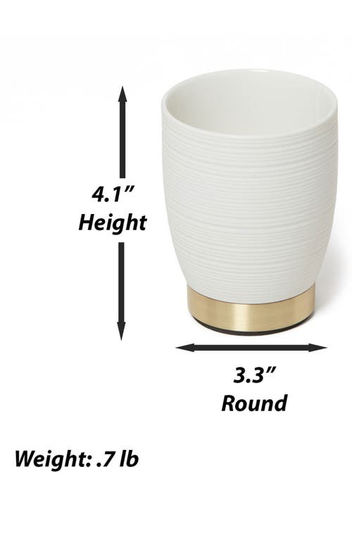 Roselli Trading Company Dubai Toothbrush Tumbler In White