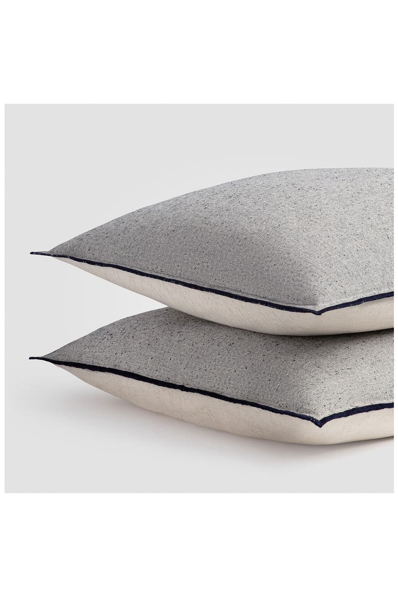Coastal Escape Set of 2 Pillow Shams, Alternate, color, GRAY