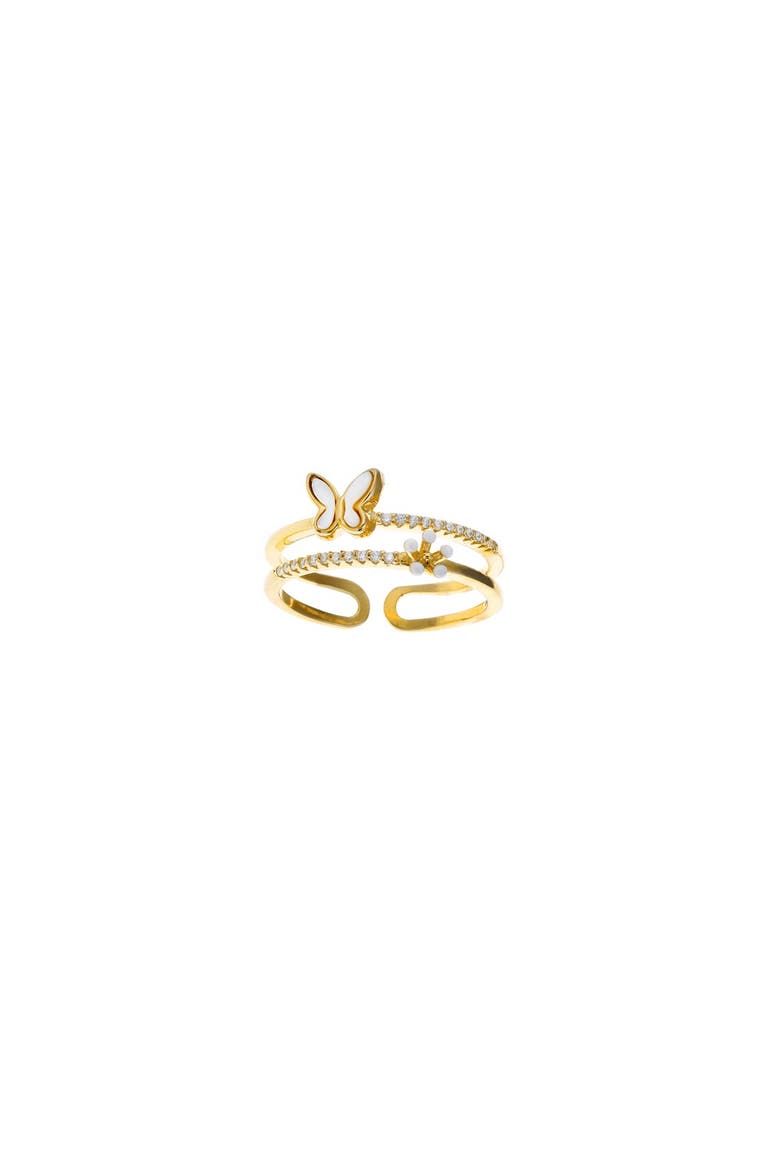 Bee I Ring, Main, color, Silver Gold Plated