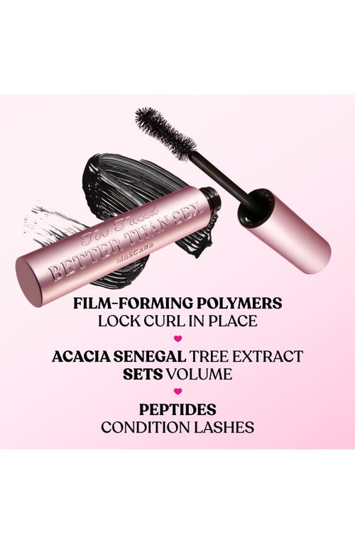 Too Faced Better Than Sex Volumizing Mascara Duo In Transparent