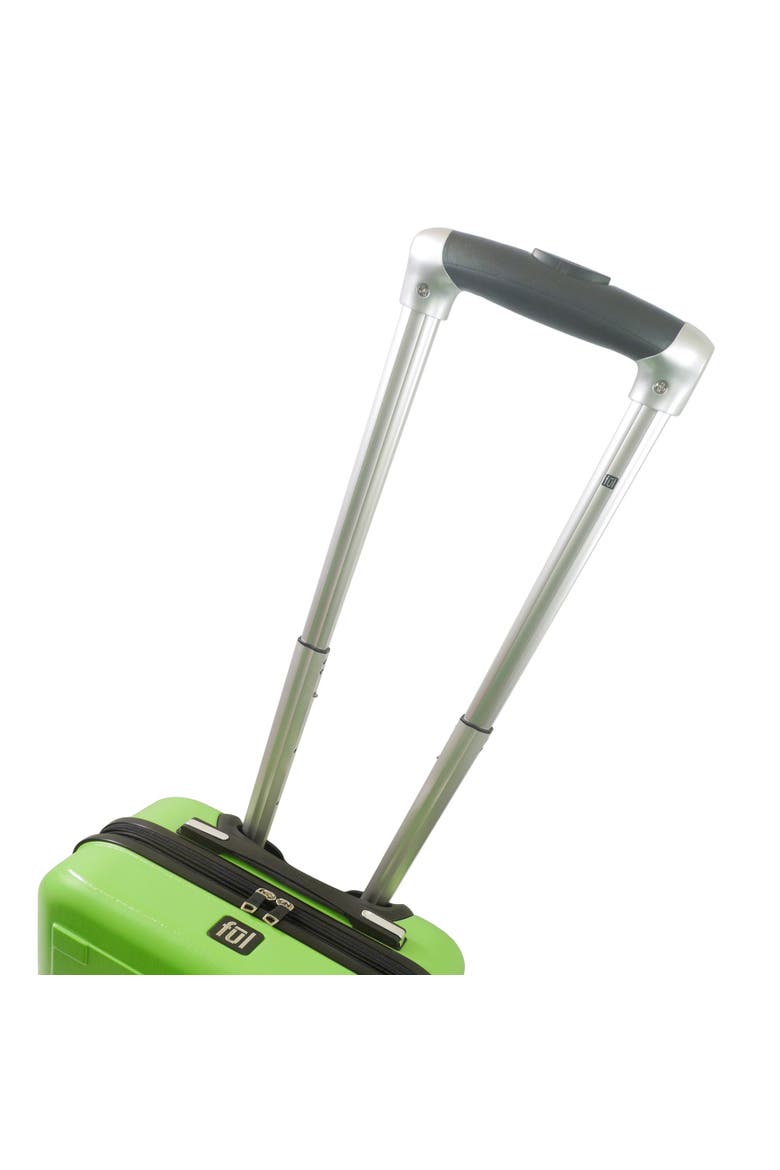 Minecraft Creeper Big face 21.5" Expandable Carry-On Spinner Luggage, Alternate, color, GREEN