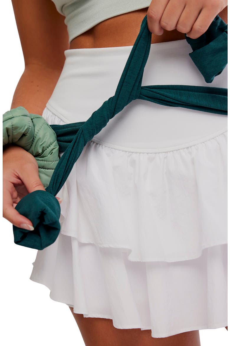 FP Movement Field Day Layered Ruffle Skort, Alternate, color, WHITE