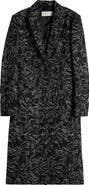 Dries Van Noten Raftan Abstract Swirl Jacquard Coat