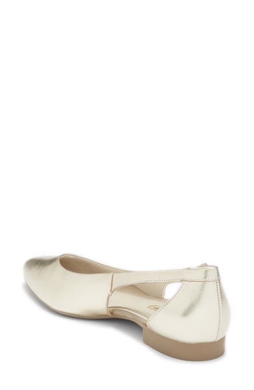 Paul Green Rica Pointed Toe Flat In Silver