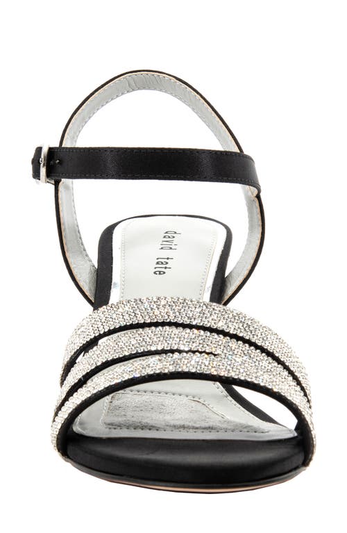 David Tate Trio Evening Sandal In Black