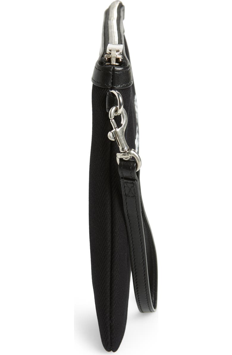 Saint Laurent Rive Gauche Canvas Pouch, Alternate, color,