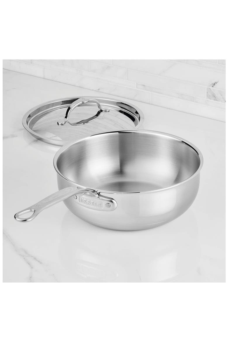 ProBond® Luxe Professional Clad Stainless Steel 3.5-Quart Essential Pan with Lid, Alternate, color, NO COLOR