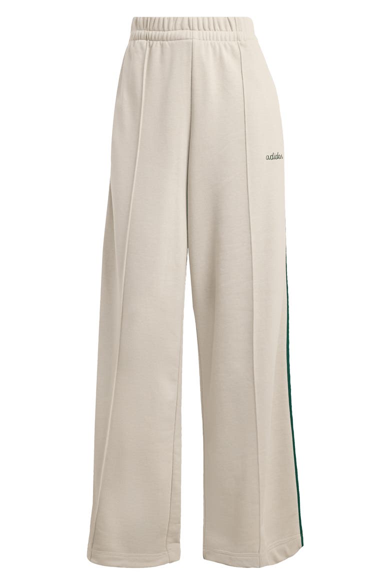 Wide Leg Track Pants, Main, color, WONDER ALUMINA/ GREEN