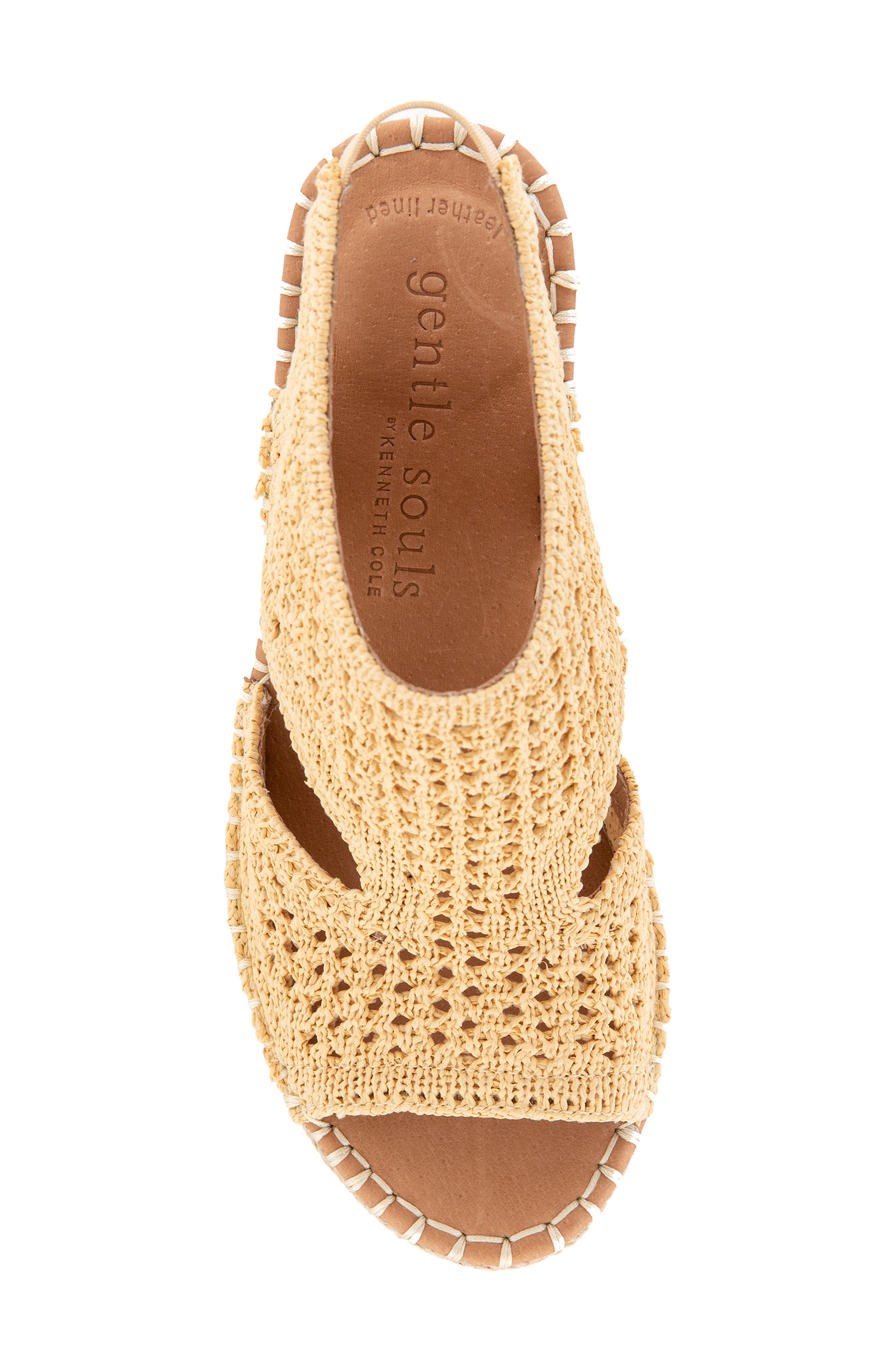 Gentle Souls Cody Cutout Espadrille Wedge Sandal, Alternate, color, Natural Knit