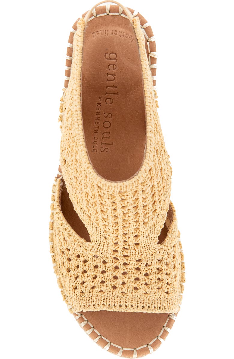 Gentle Souls Cody Cutout Espadrille Wedge Sandal, Alternate, color, Natural Knit