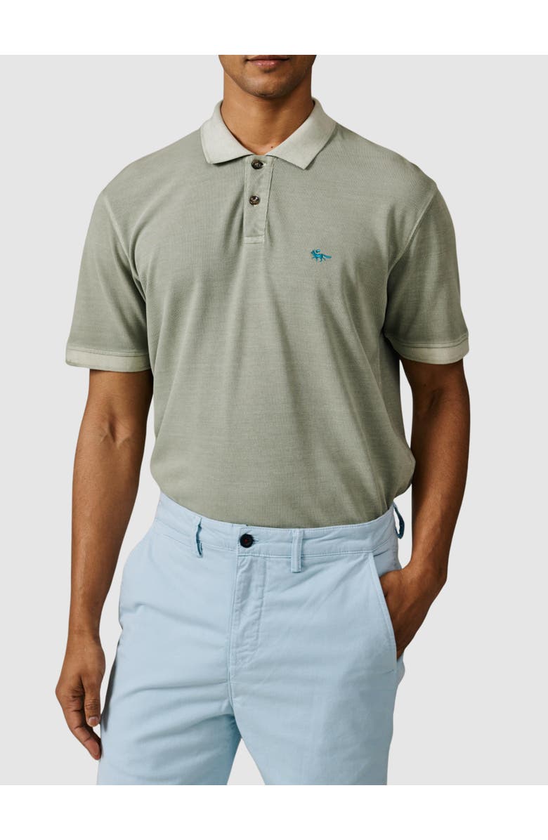 Aubin Lusby Short Sleeve Pique Polo Shirt, Alternate, color, Khaki